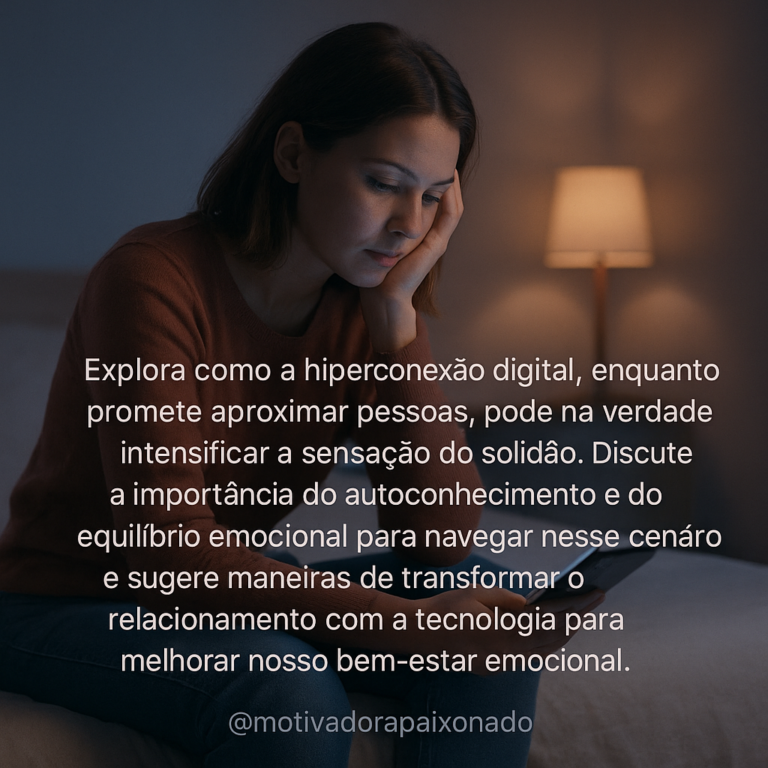 Leia mais sobre o artigo O Paradoxo da Conectividade na Era Digital