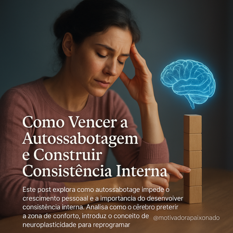 Leia mais sobre o artigo Como Superar a Autossabotagem e Desenvolver Consistência Interna para Transformar Sua Vida