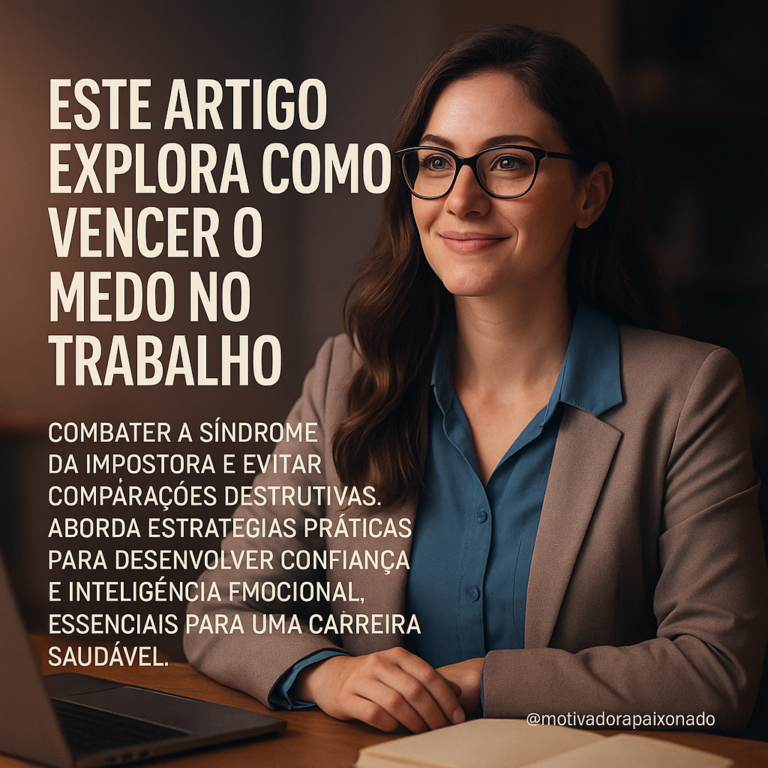 Leia mais sobre o artigo Como Perder o Medo no Trabalho, Combater a Síndrome da Impostora e Sair da Armadilha da Comparação